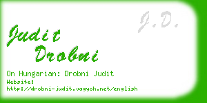 judit drobni business card
